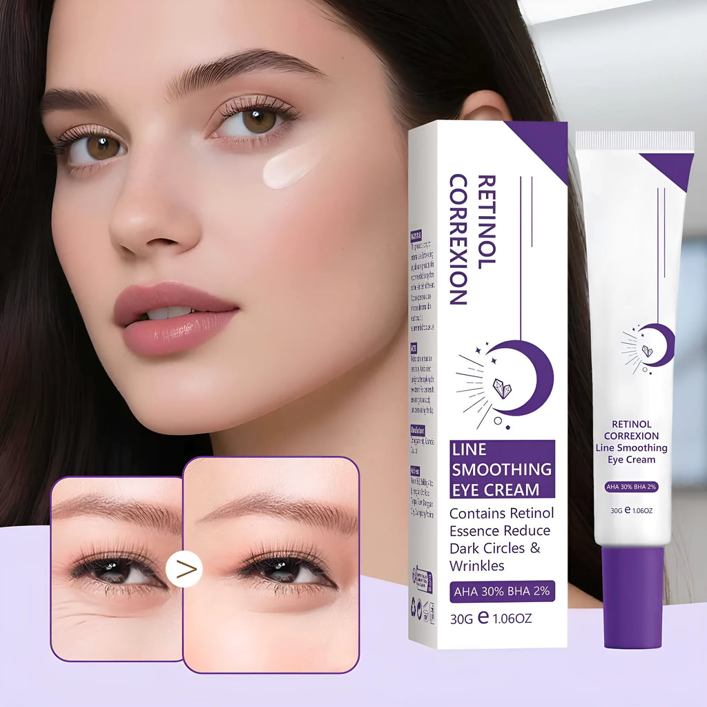 30g retinol eye cream in packaging for universal skin types