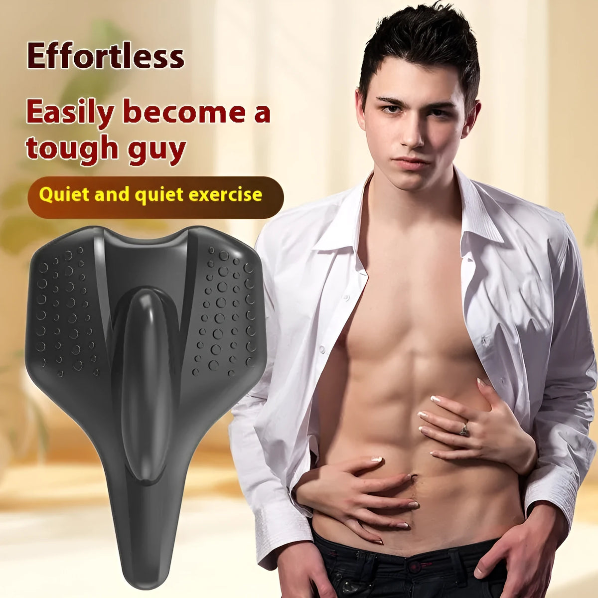 Portable leg clamp trainer for men, PU foam leg-shaped machine with portable colour option