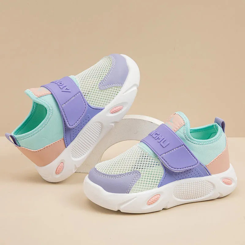 Boys slip-on lightweight soft sole breathable shoes in colour options with rubber sole and PU upper