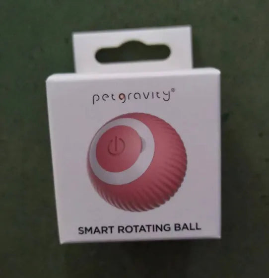 Small green plastic interactive rolling ball toy for cats with intelligent obstacle avoidance technology