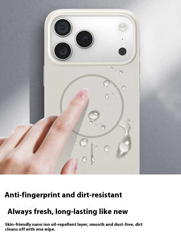 Frosted matte magnetic protective case for iPhone 17 series with camera button cover
