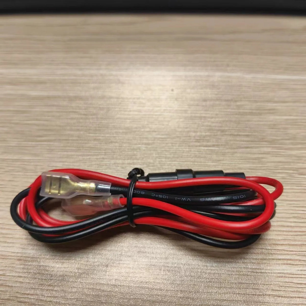 Dual QC car phone charger PD30 with digital display, blue with wire, showing 12V output