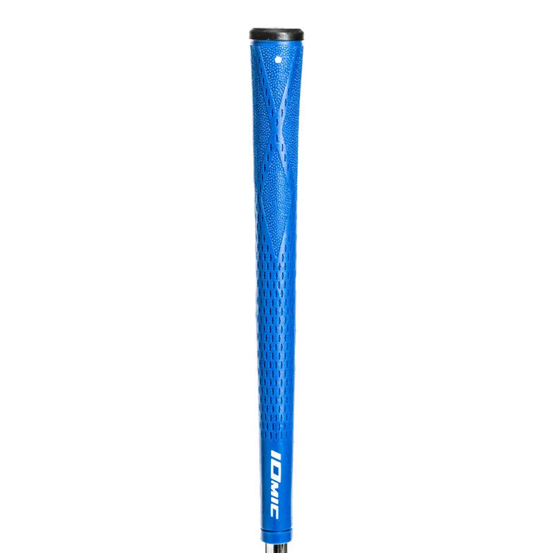 TPE material golf grip shown in various colour options including pink, red, and black.