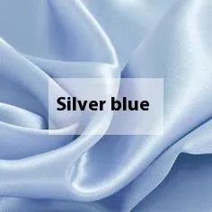 Double-sided silk duvet cover in solid colour with plain weave construction