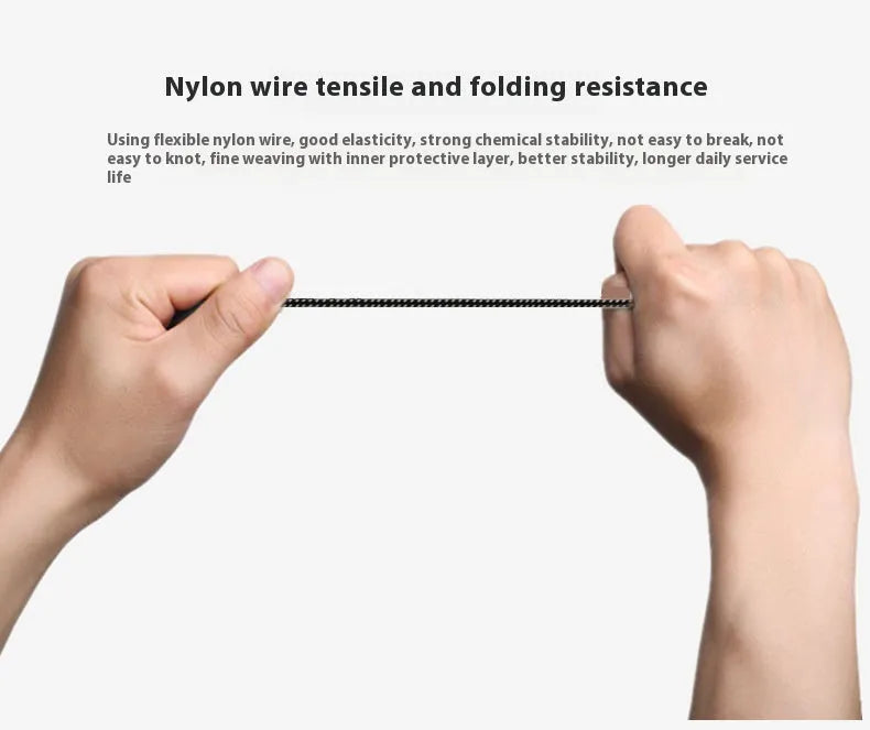 Short 15cm USB Type-C data cable with metal core nylon thread and PVC outer in silver grey