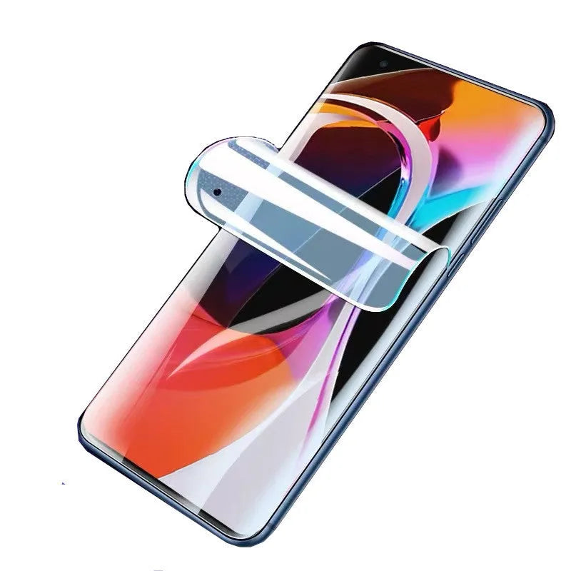 Samsung Galaxy TPU screen protector showing HD, frosted and blue light variants