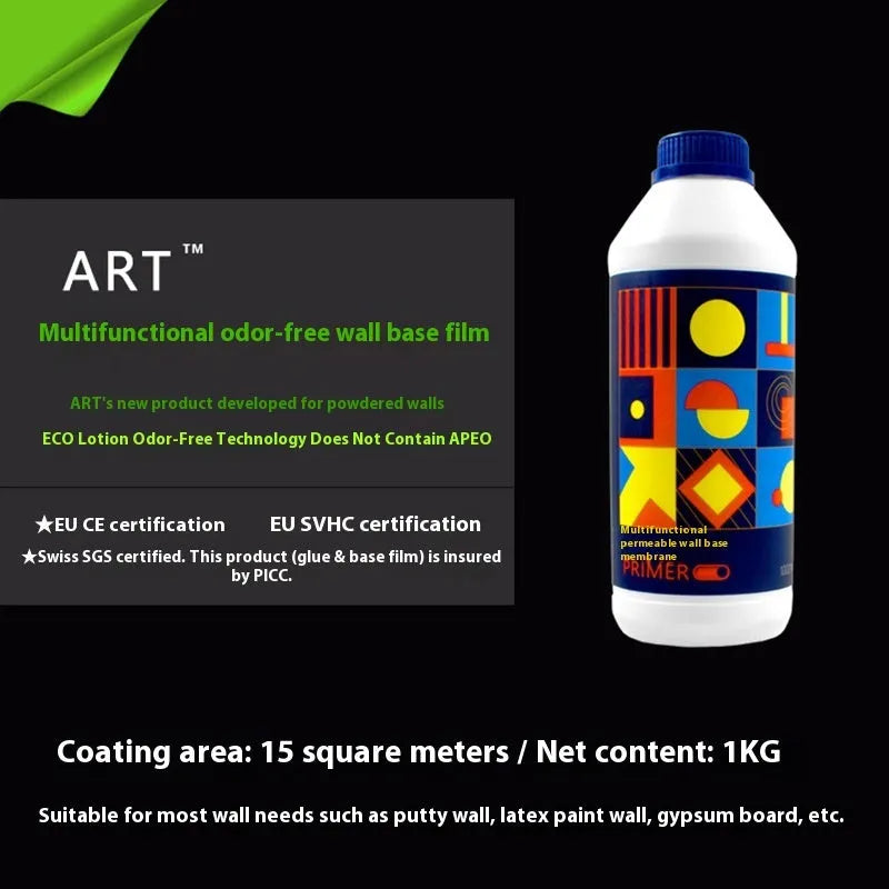 Three rolls of Glutinous Rice Glue E, a formaldehyde-free wallpaper adhesive with a clean smell.