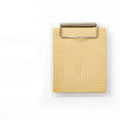 Cowhide colour board sticky notes with metal clip and tear-resistant paper sheets