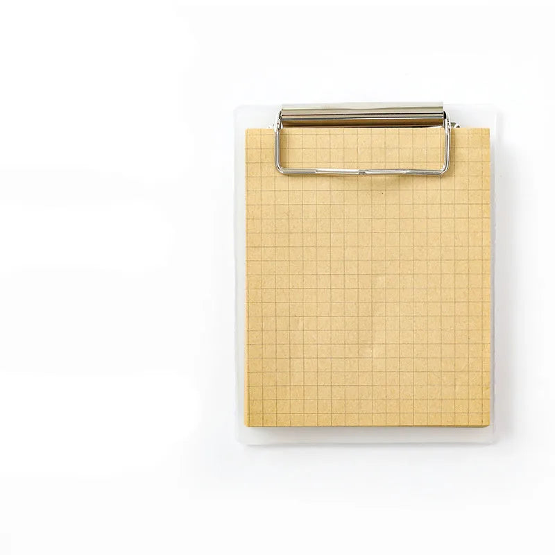 Cowhide colour board sticky notes with metal clip and tear-resistant paper sheets
