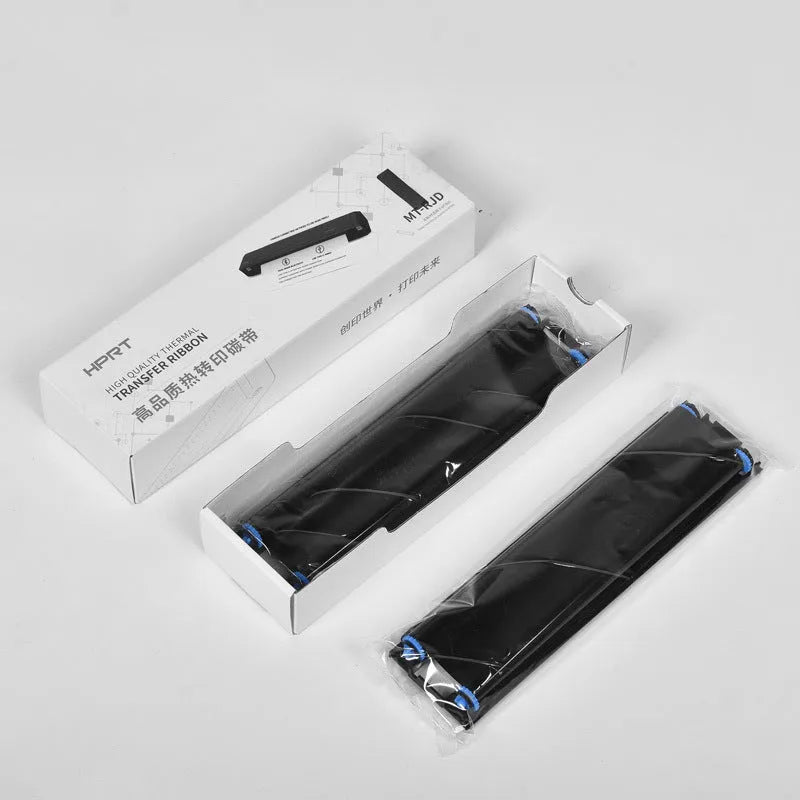 Black wireless Bluetooth A4 thermal printer, compact plastic body, USB Type-C, 198mm print width, 15mm/s speed