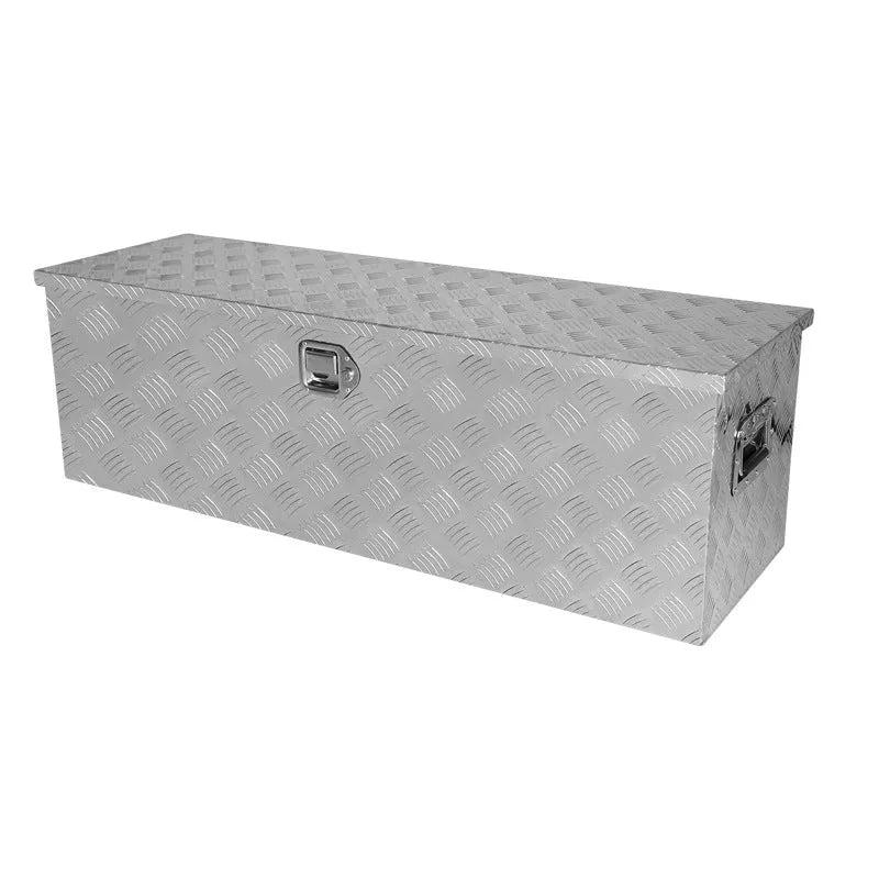 Black aluminium alloy 26-inch tool case with T casting construction for workshop storage