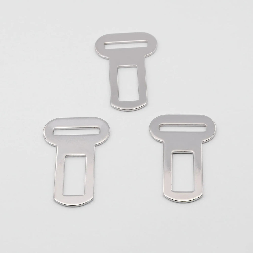 26mm silvery metal pet safety buckle for car seat belt and leash connections