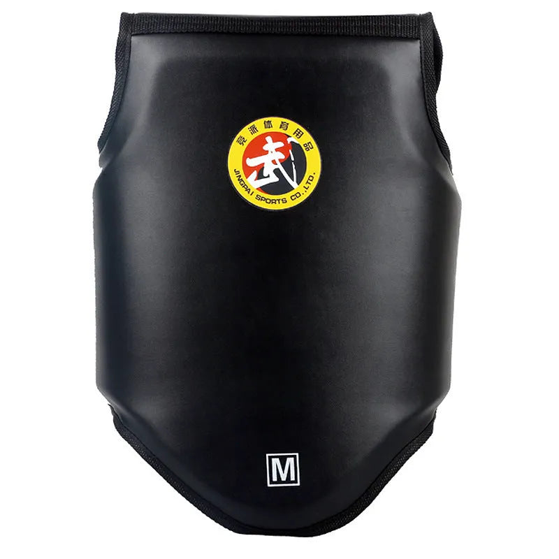 Boxing training chest protector armour in red, blue, or black colours