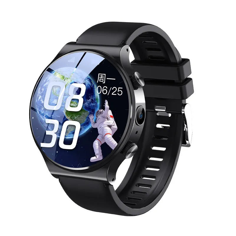 Smart watch with 1.28 inch circular screen in black colour option