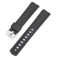 Original style 20mm watch strap in multiple colours with silver buckle.