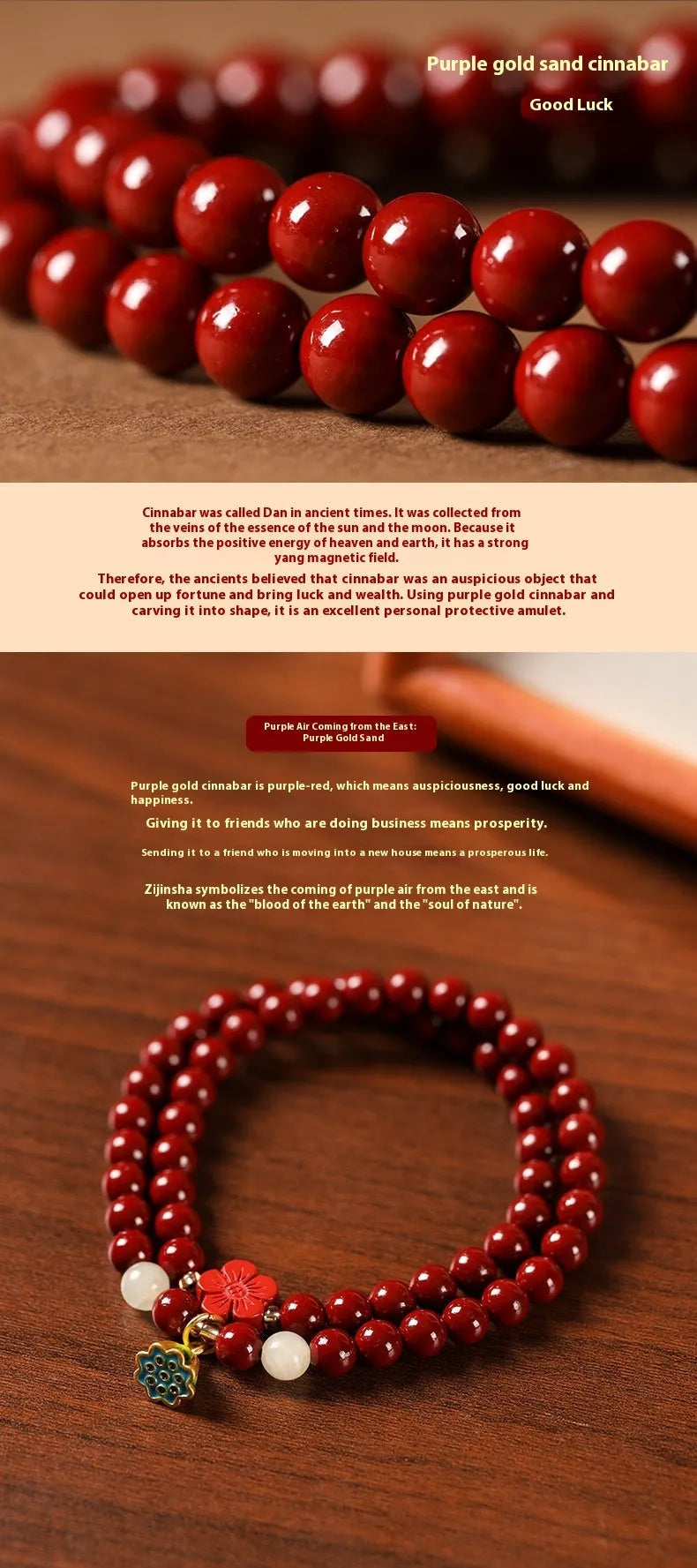 Close-up of a purple gold sand women's bracelet with 6mm beads in a double circle, hand-woven design featuring lotus seedpod elements.