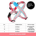 X-type pet traction walking dog chest strap made from nylon, available in multiple colours and sizes S M L