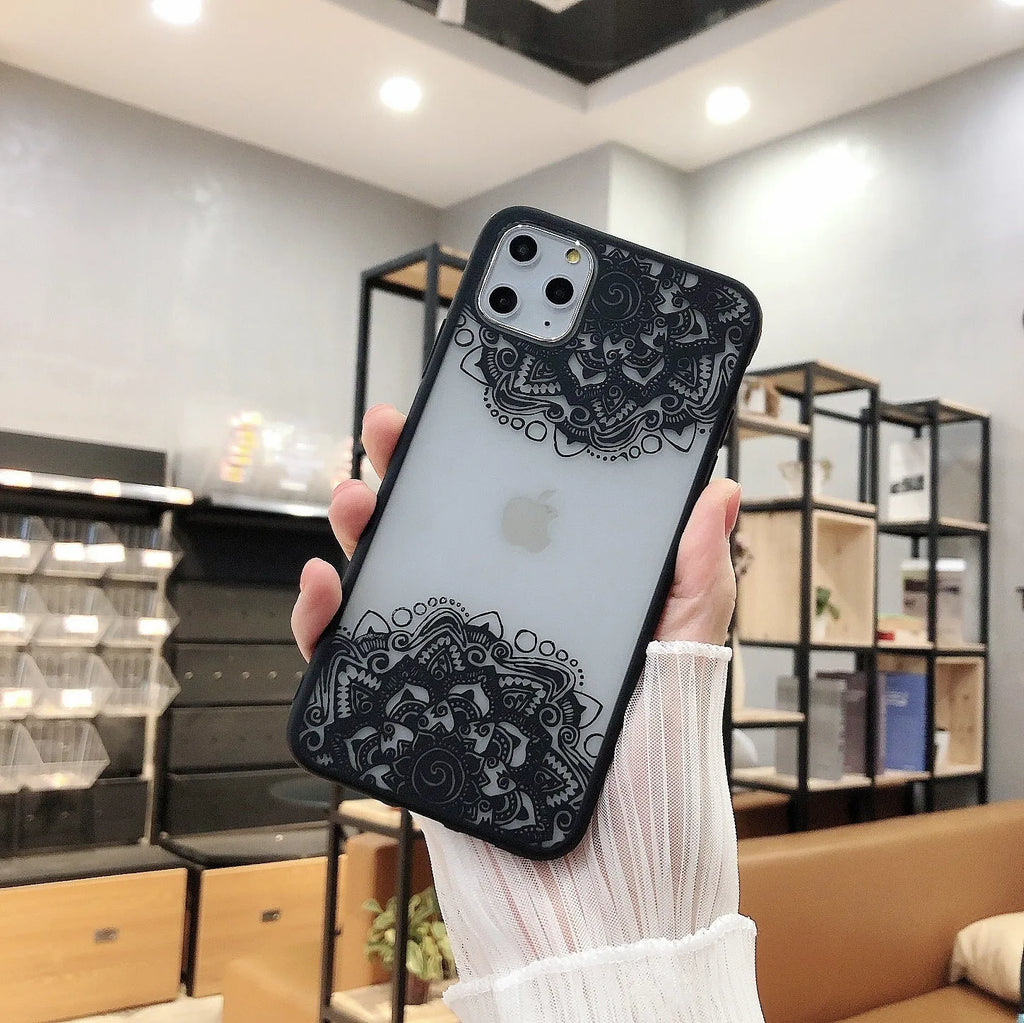 Acrylic soft matte protective phone case for Apple iPhone, solid colour back cover