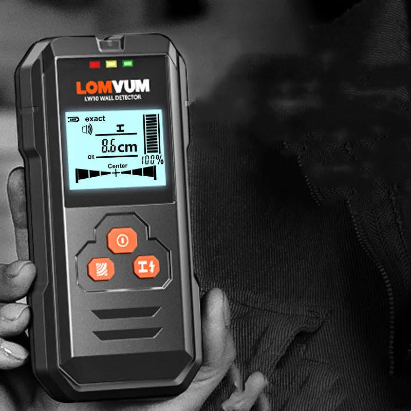 Multifunctional wall detector tool for finding metal studs, electrical wires and wooden beams behind walls