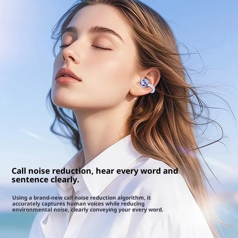 Berlin Sound ear clip wireless Bluetooth headphones in sporty silicone design with ear clip wearing style