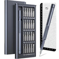 25-in-one precision screwdriver set with knurled black handle and magnetic tip.