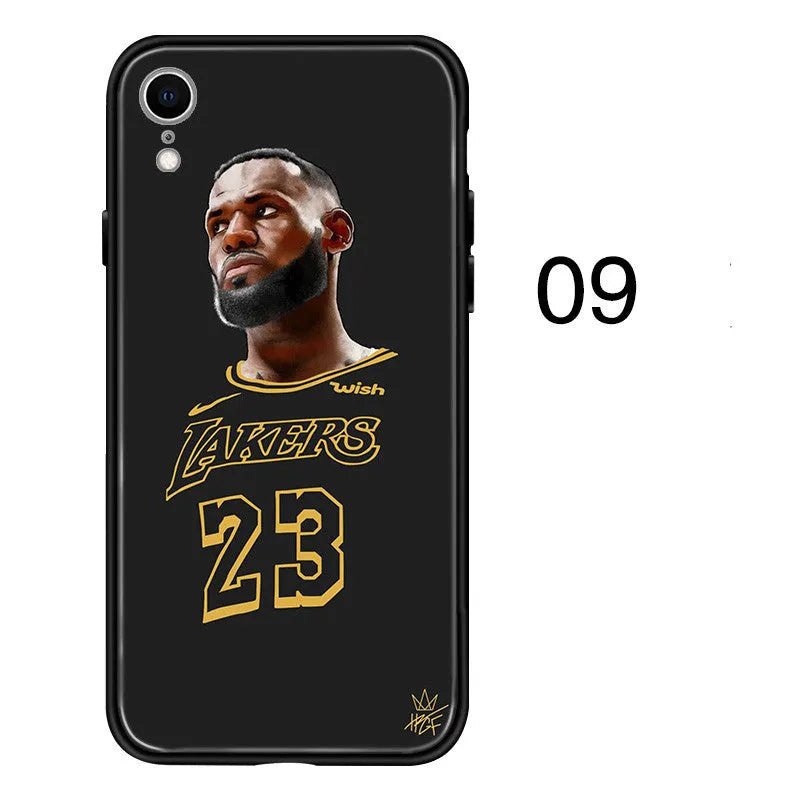 Silicone phone case for Apple iPhone models in European and American style designs