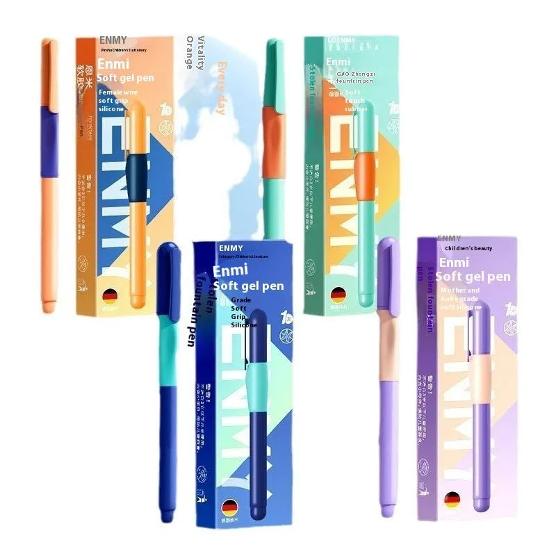 Student posture correction pen in blue, green gradient, purple, and orange colour options