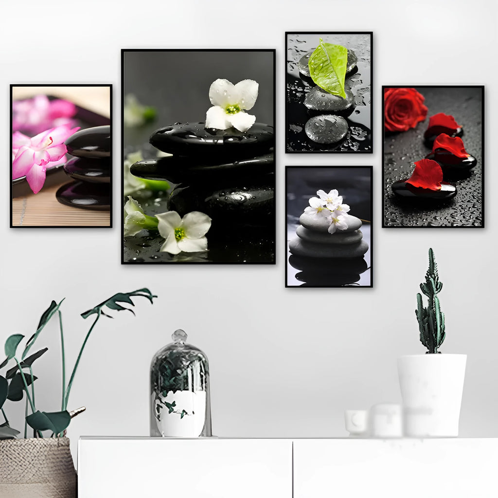 Canvas wall art print feature a spa orchid in a fashion simplicity style, available in multiple sizes from 10x15cm to 60x90cm.