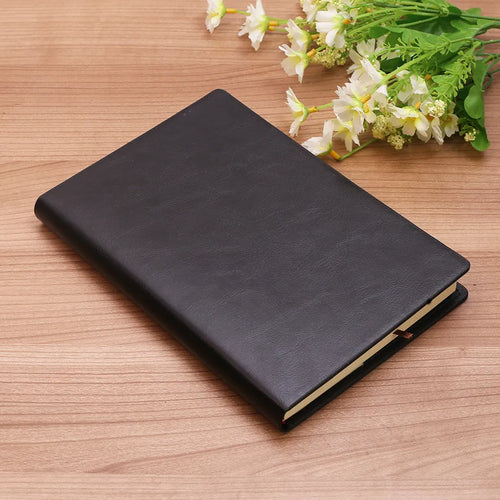 A5 business notepad with colour-changing PU cover, 114 sheets Dowling paper, 15x21.5cm, spiral-bound, available in five colours