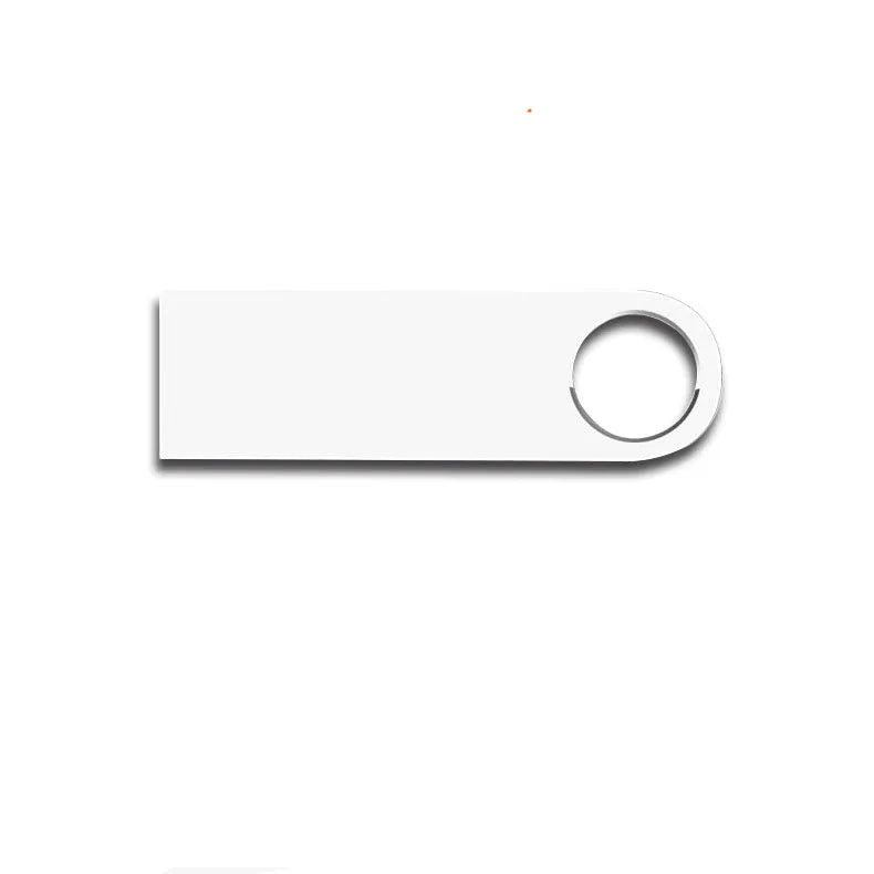 Gold USB 2.0 metal flash drive with compact design, 128GB capacity