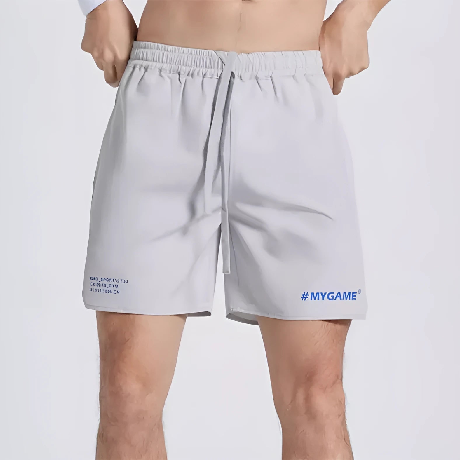Men's fitness training shorts in four colours with moisture-wicking polyester fabric