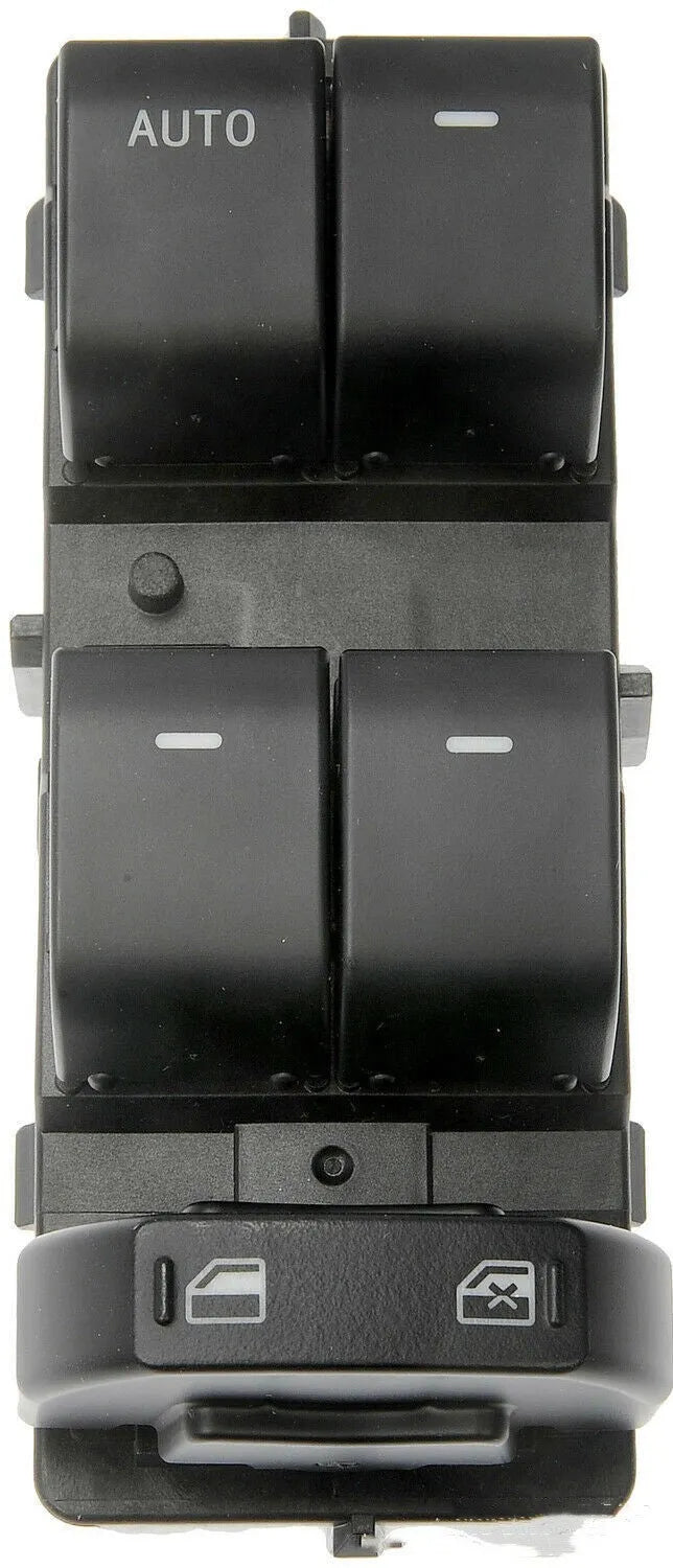 Black Ford electric window regulator switch component with part number BT4Z-14529-AA.