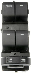 Black Ford electric window regulator switch component with part number BT4Z-14529-AA.