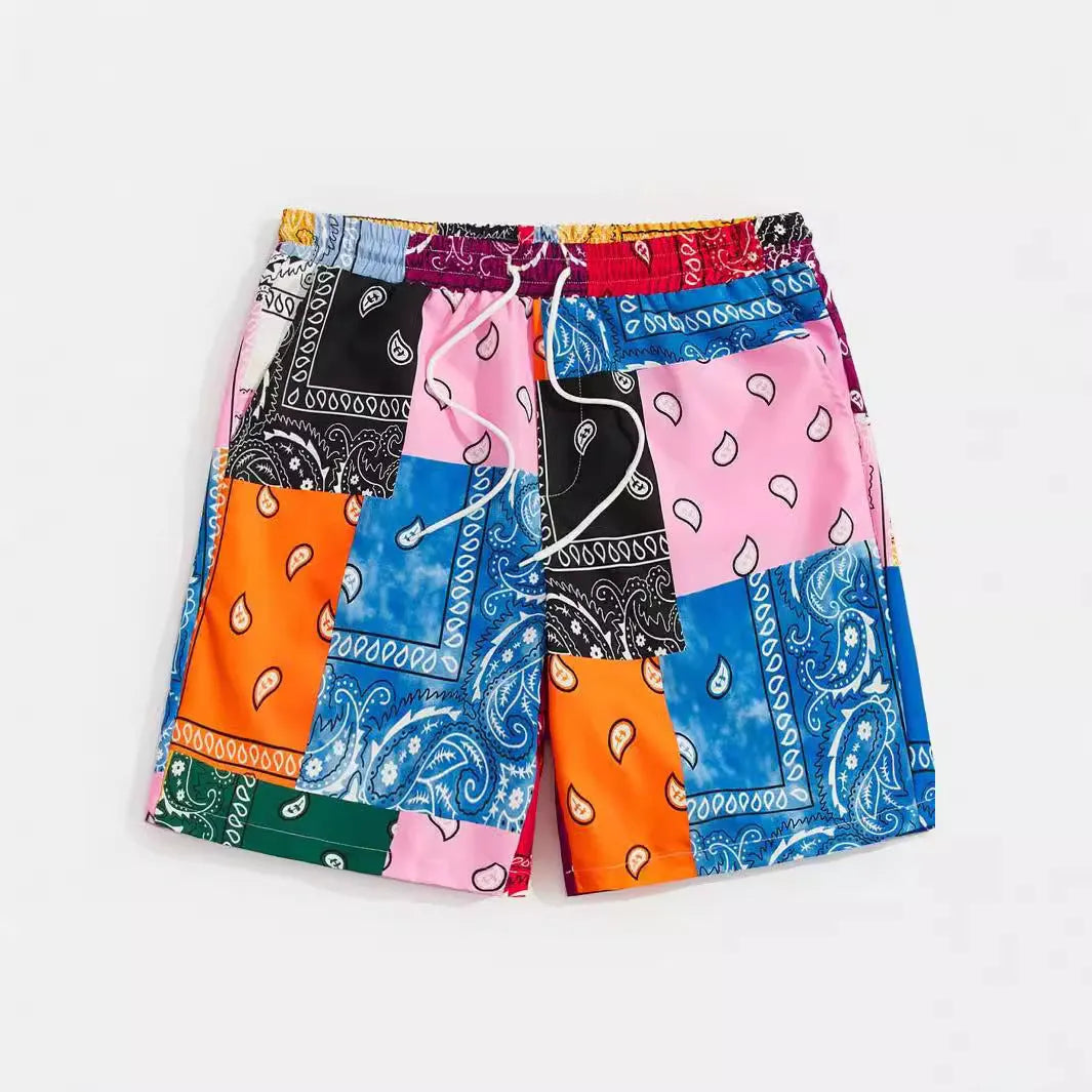 Men's mesh beach shorts in thin polyester fabric available in multiple colours