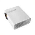 YG530 mini mobile phone projector in black or white with wireless connectivity and international plug adaptors