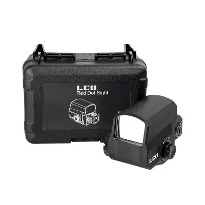 LCO tactical red dot sight with holographic reflex display and 20mm rail mount for rifles