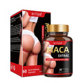 Bottle of maca root capsules for hip and butt enlargement 60 capsules per bottle herbal supplement