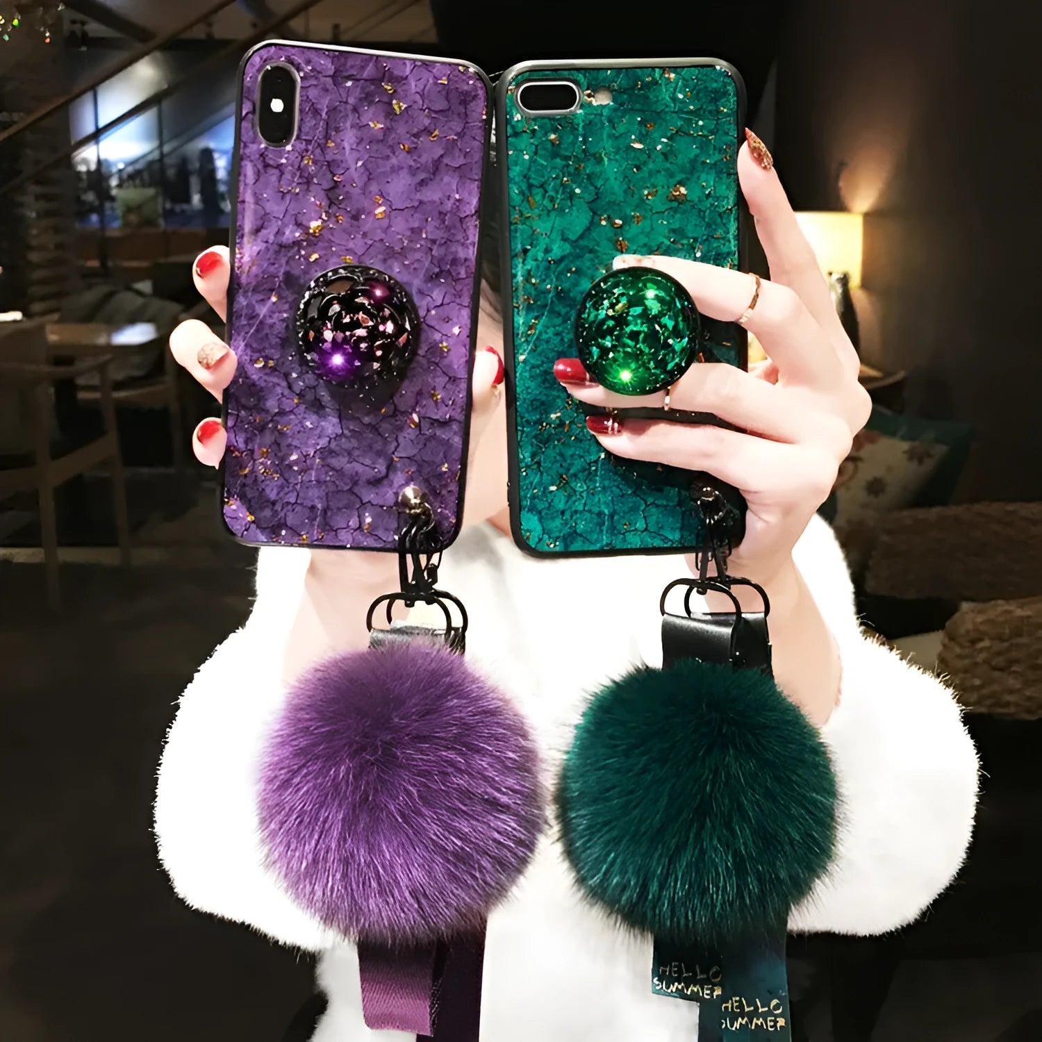 Fire cracked TPU phone case for Apple iPhone in solid green colour on back cover style