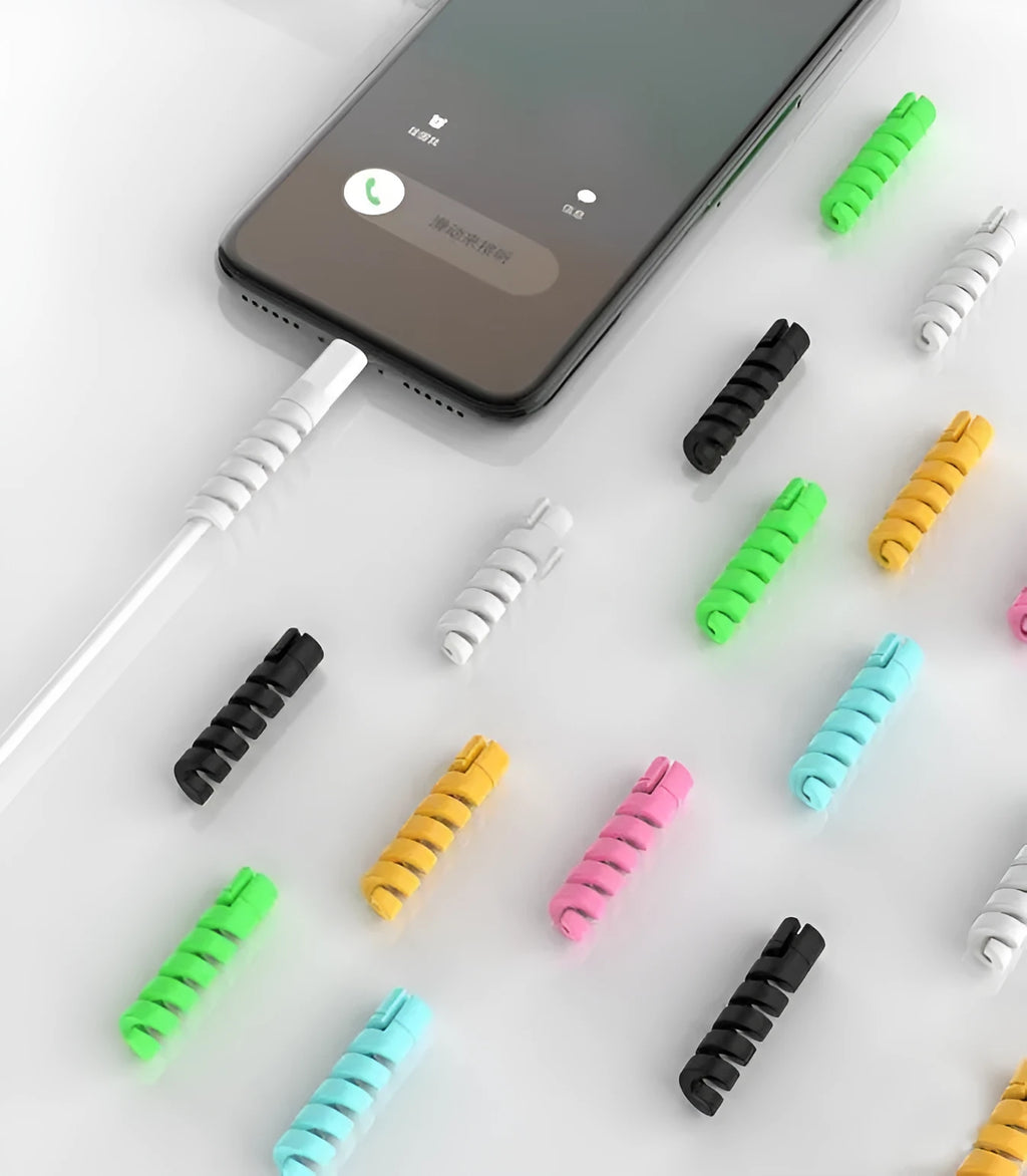 3.5cm plastic charging cable protector for phone charger cables in assorted colours