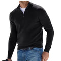 Men's fashion casual long sleeve V-neck cashmere zipper top in apricot, autumn sports leisure style, front view