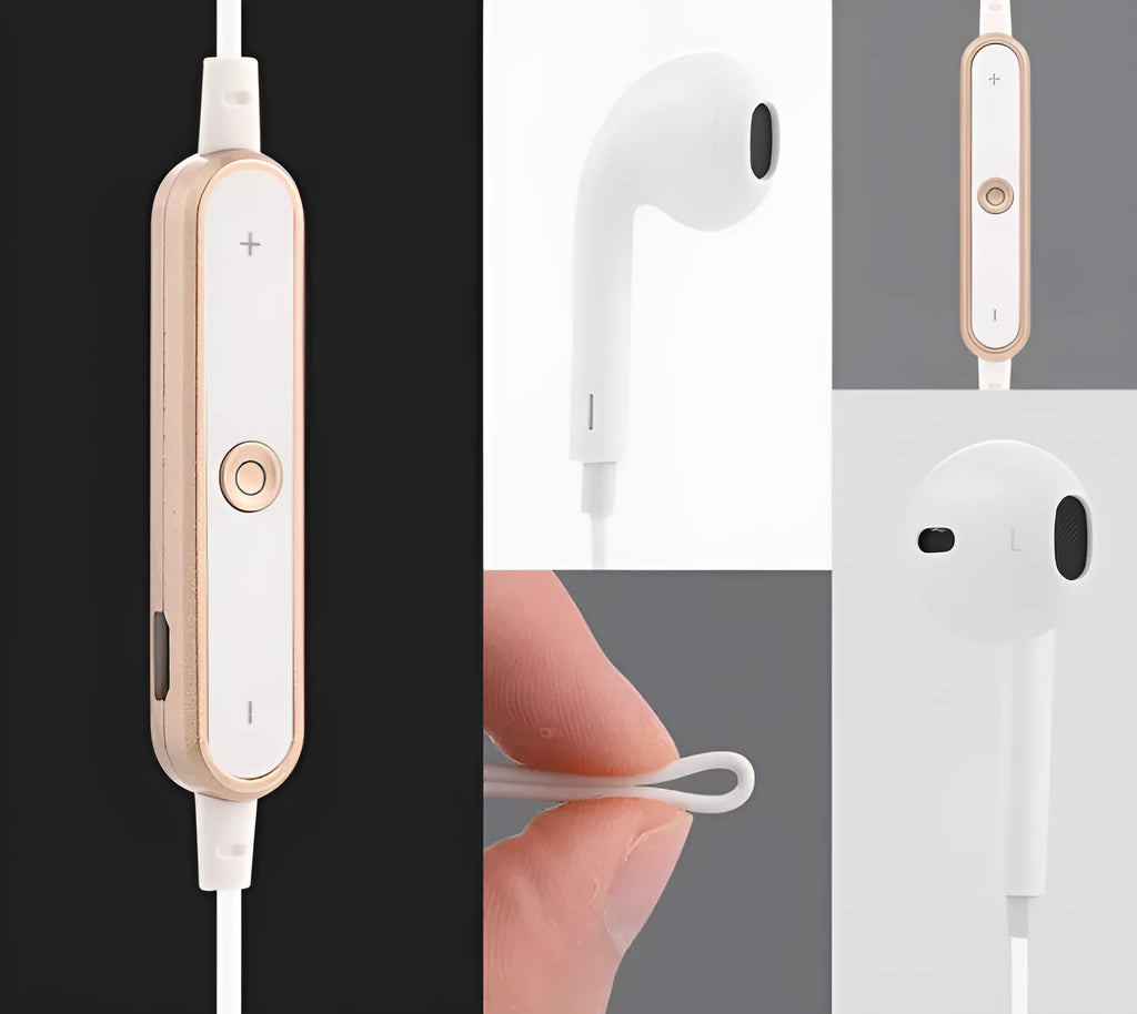 Black Jieli chip Bluetooth wireless headset for iPhone compatibility