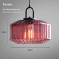 Stained glass chandelier in green, amber or purple with 4W warm light, 220V modern simplicity ceiling light