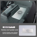 Stainless steel horn cover for Mazda CX50 with adhesive backing, black titanium or silver titanium finish