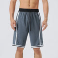 Men's straight-leg micro-elastic polyester sports training shorts in multiple colours