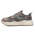 Steel head non-slip mesh breathable low top safety shoes front lace-up men's casual footwear