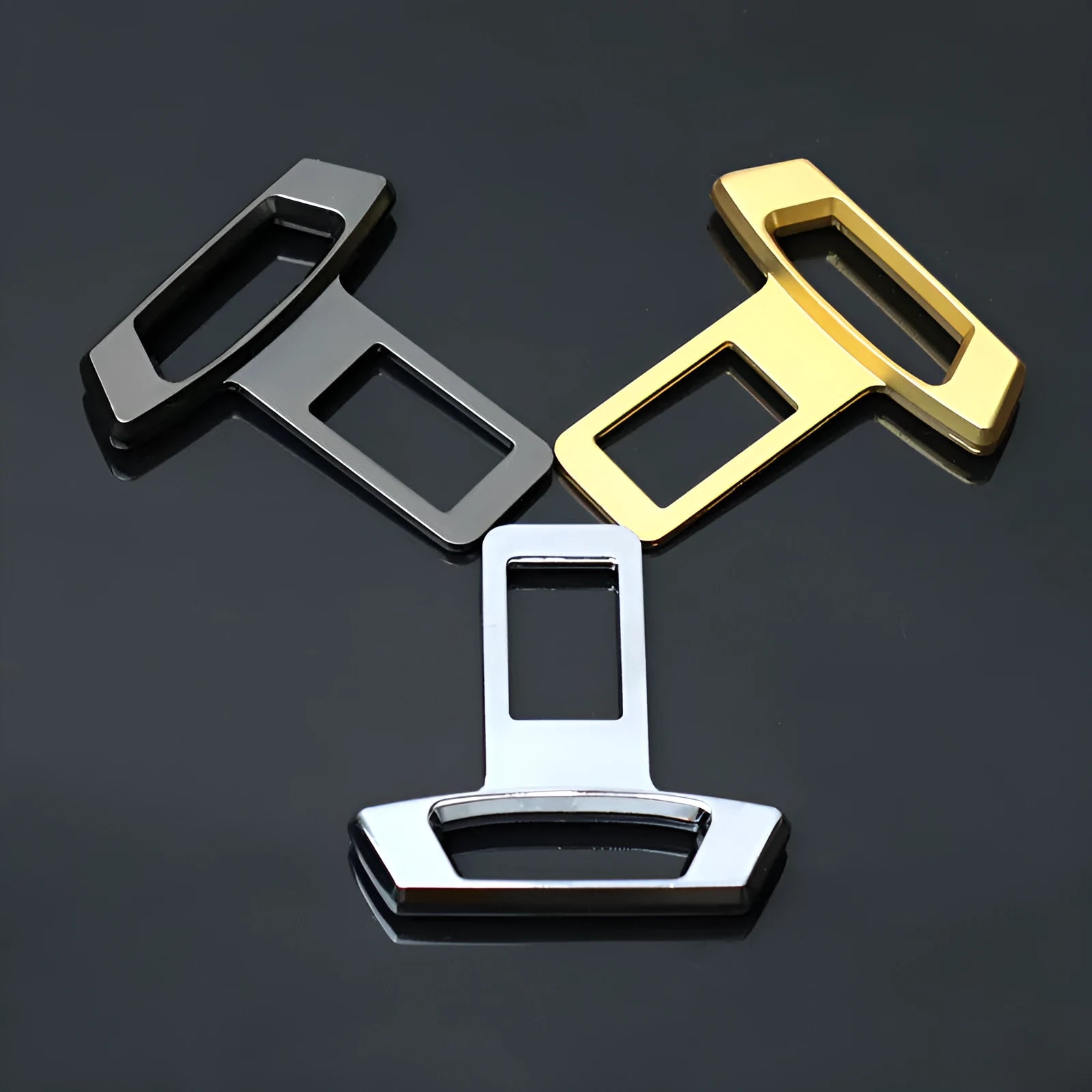 Metal car door silencer insert in matte black, gold and silver colour options for interior noise reduction