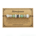 Geometric stone bead bracelet for women in colour 3906 on a wrist.