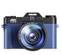 Entry-level digital mirrorless camera with Full HD screen in blue, grey, orange, and pink colour options