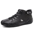 Octopus men's high top casual shoes in khaki colour with round toe and flat heel