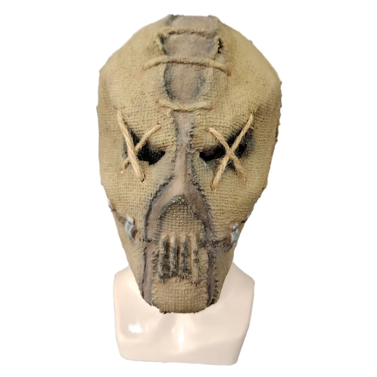 Latex scar skull horror mask head cover for Halloween costumes.